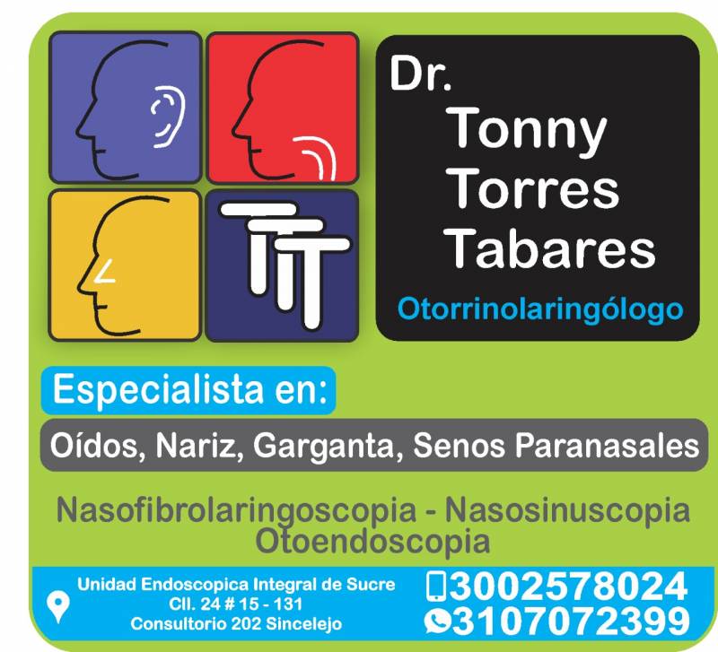 Doctor Especialista Tonny Torres Tabares